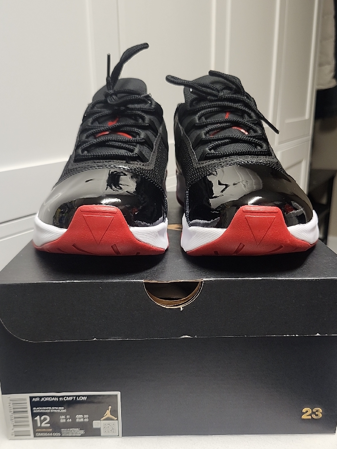 Jordan Air Jordan 11 Cmft Low - Black, White & Gym Red (Bred)